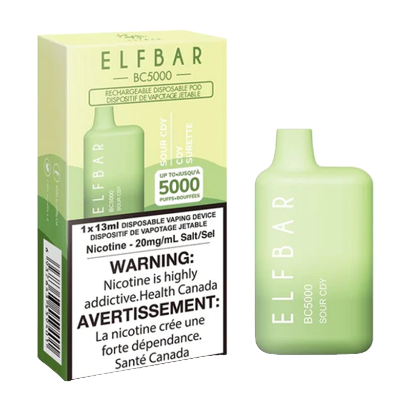 ELF BAR BC5000 Disposable 5000 Puffs Sour Cdy