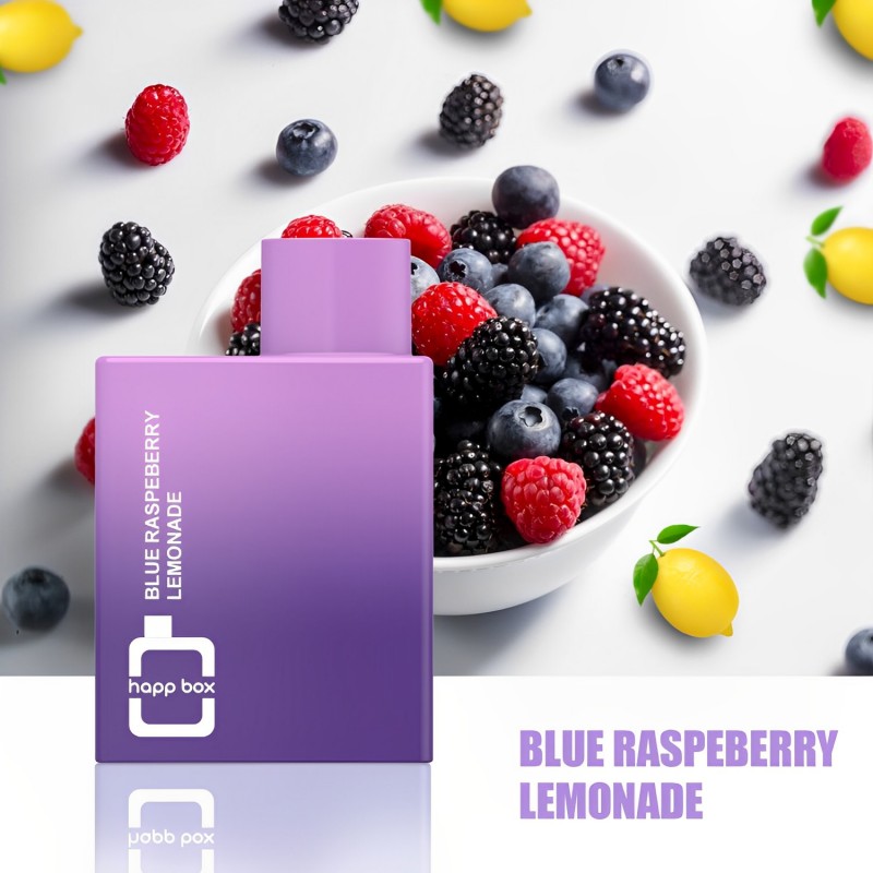 HAPP Box 800 Puffs Disposable Vape Device – Blue Raspeberry Lemonade