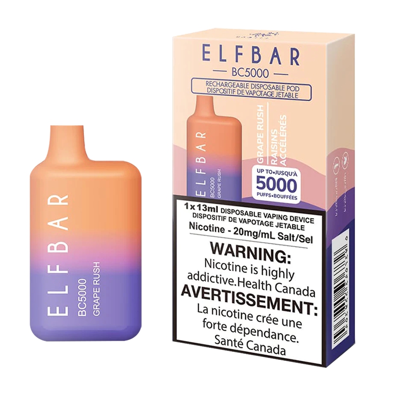 ELF BAR BC5000 Disposable Grape Rush 5000 Puffs