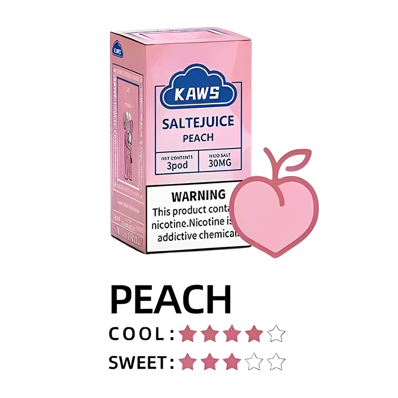 KAWS Flavor Juice Pod 2ml 3pods/pack – Peach