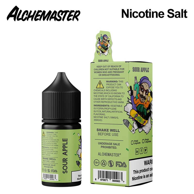 Alchemaster Nicotine Salt E-liquid # Sour Apple