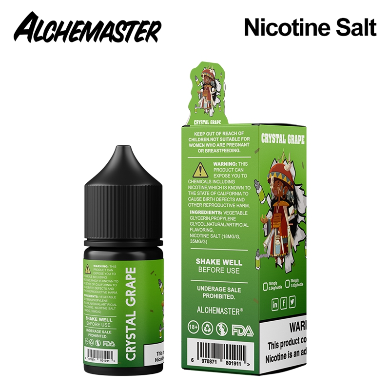 Alchemaster Nicotine Salt E-liquid # Crystal Grape