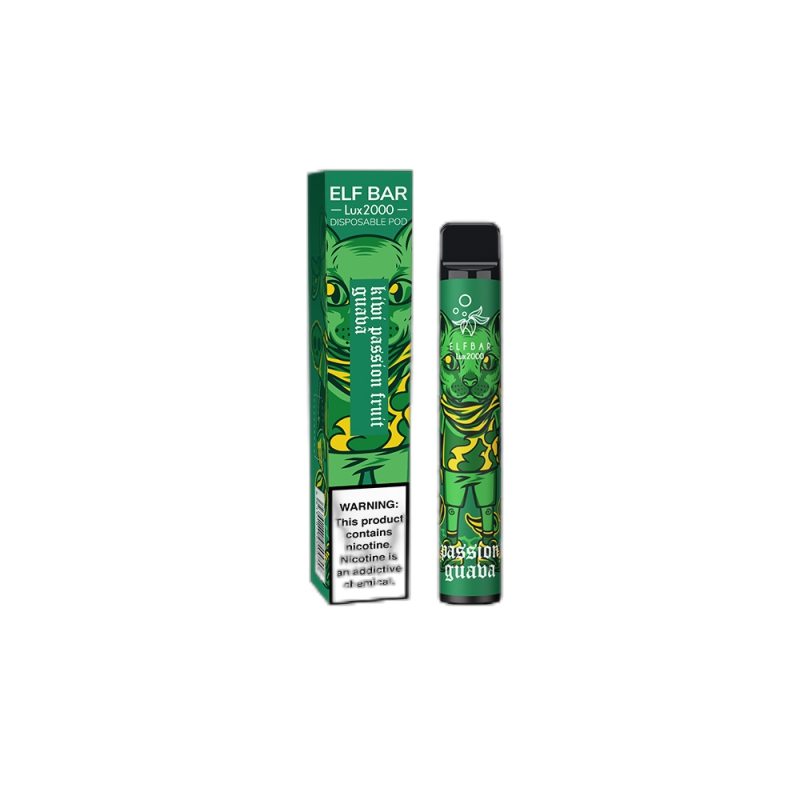 ELF BAR Lux 2000 Disposable 2000 Puffs Kiwi Passio...