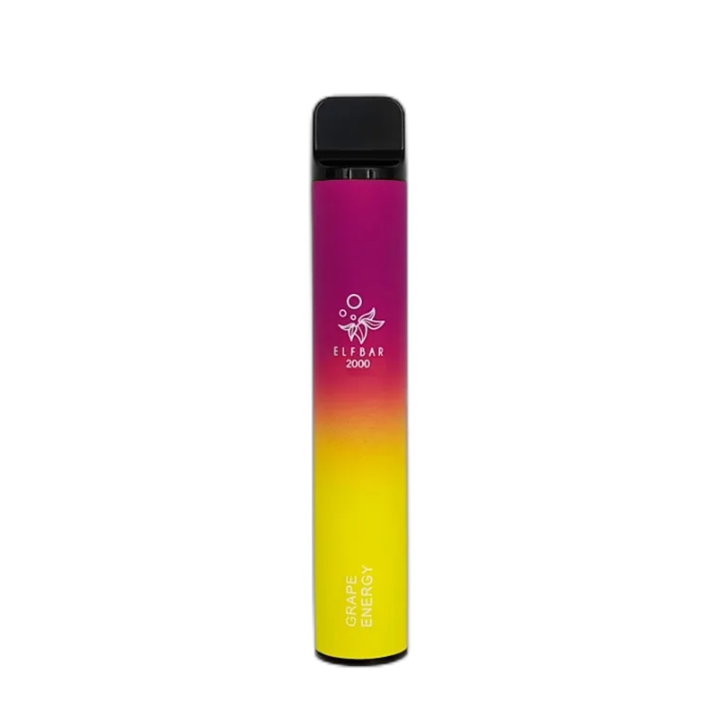 ELF BAR 2000 Disposable Grape Energy 2000 Puffs 12...