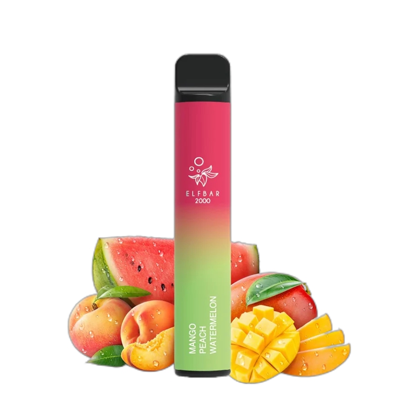 ELF BAR 2000 Disposable Mango Peach Watermelon 200...