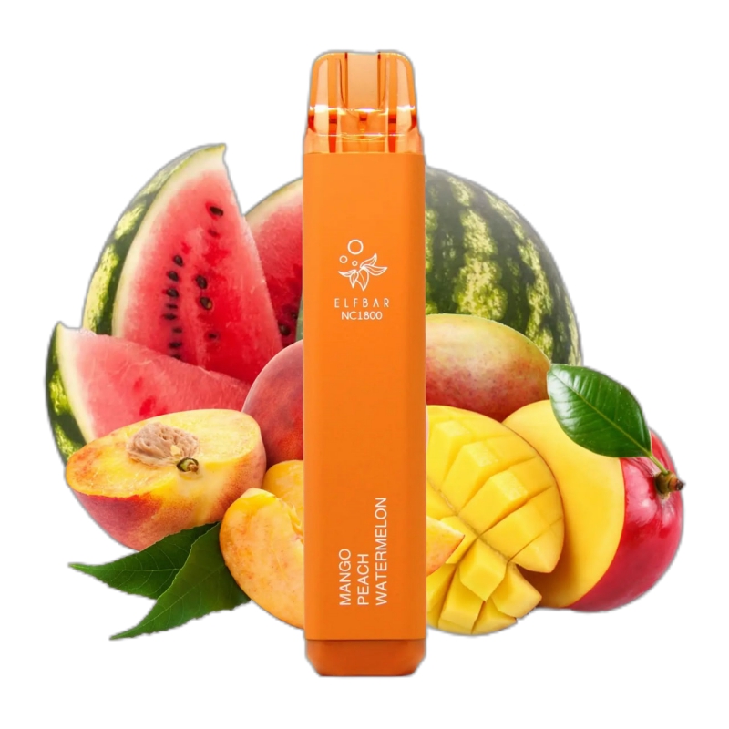 ELF BAR NC1800 Disposable Mango Peach Watermelon 1...