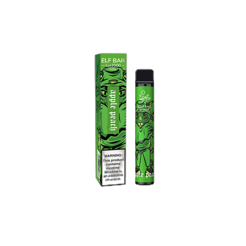 ELF BAR Lux 2000 Disposable 2000 Puffs Apple Peach 1200mAh