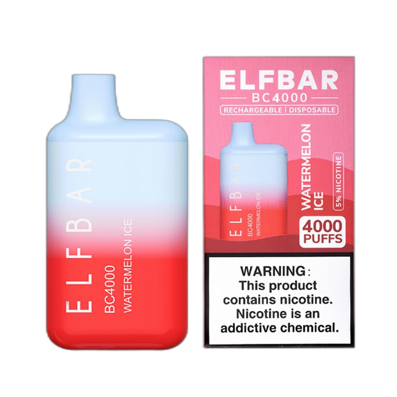 ELF BAR BC4000 Disposable Watermelon Ice 4000 Puff...